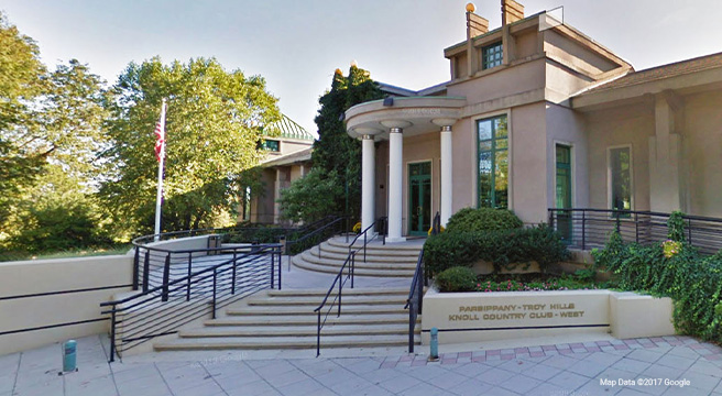 Photo: clubhouse on the West Course of the Township-owned Knoll Country Club in Parsippany-Troy Hills, New Jersey 